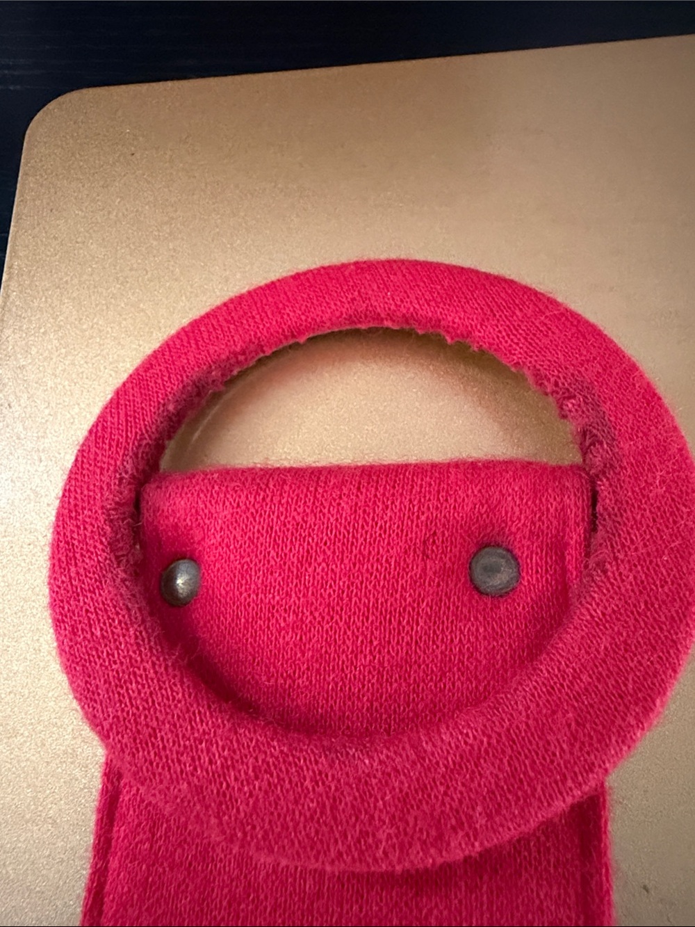 Vintage 60’s  West German Vibrant Red Fabric Belt - Picture 2 of 7